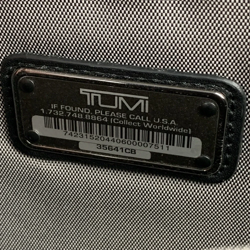 Tumi CFX Carbon Fiber Marina Medium Briefcase Luxury Black Bag Messenger 12x15